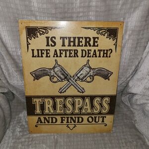 Vintage Style Trespass Sign